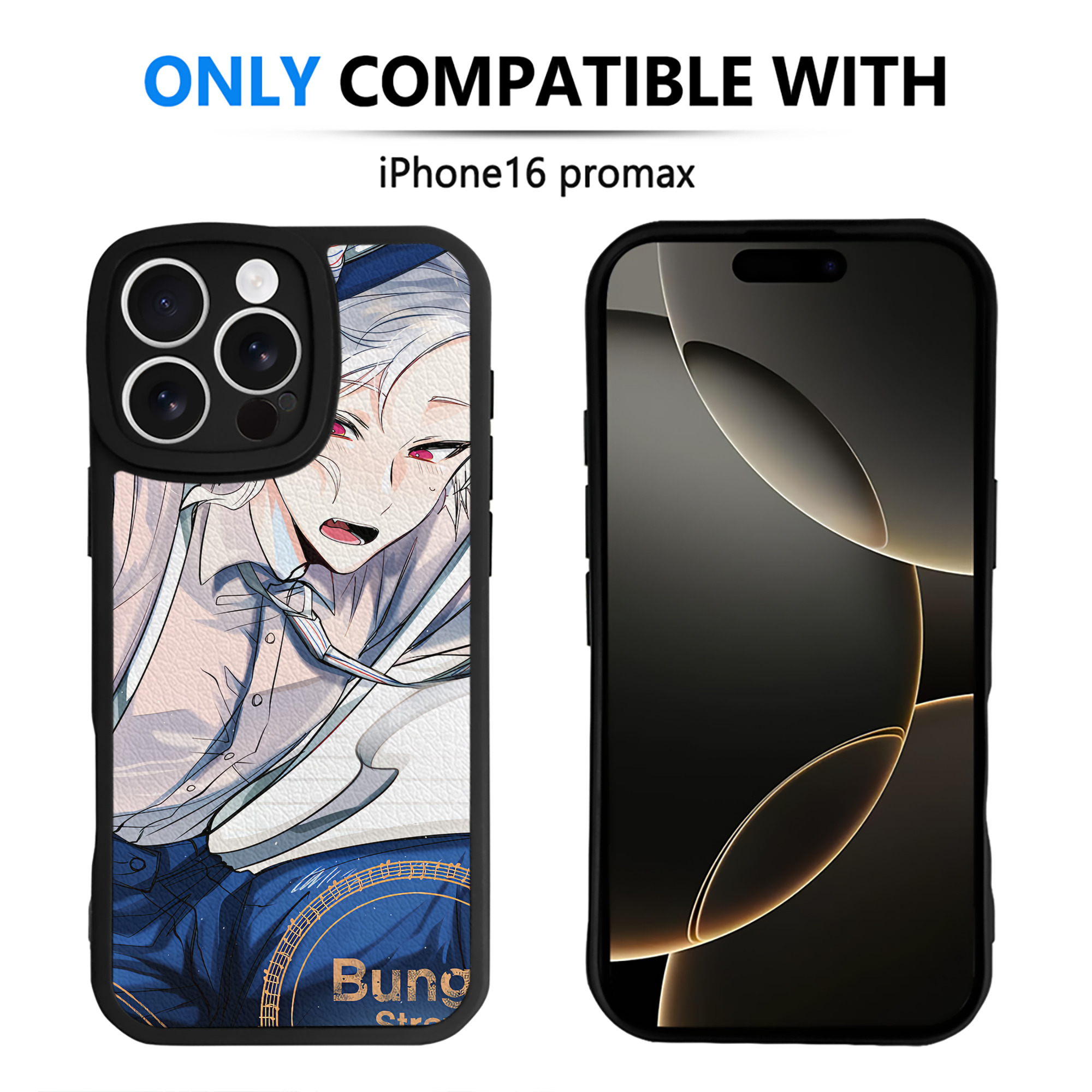 （画像用） 文豪ストレイドッグス Bungo Stray Dogs 【iPhone 16シリーズ対応】シリコンスマホケース（レザー調） 材質：シリコン